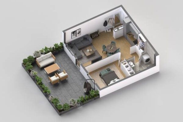 3D Render - 3D Floor Plan